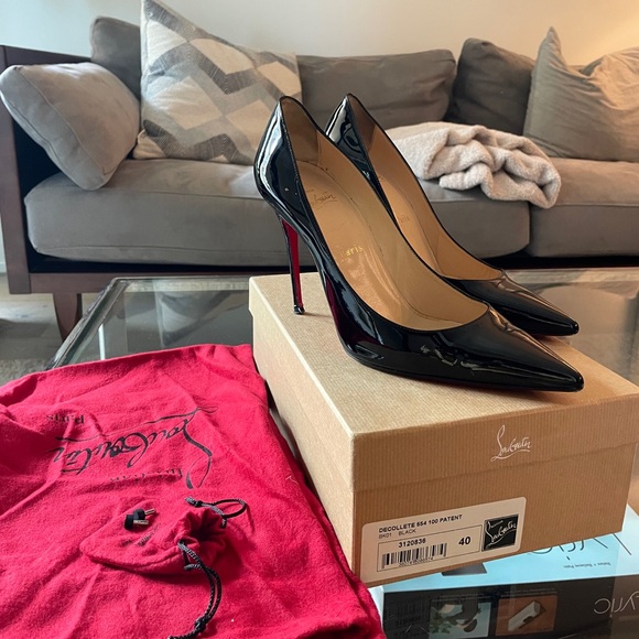 Louboutin Decollete Decollete 554 Louboutin Black Christian